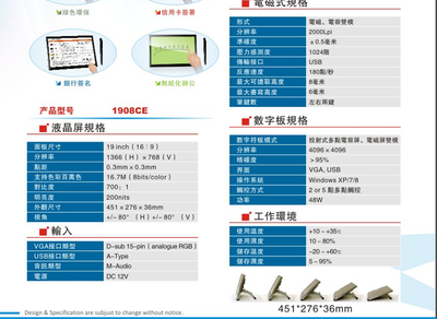 廠家生產(chǎn)19寸電磁電容電阻屏觸摸屏 定制化服務與價格優(yōu)勢